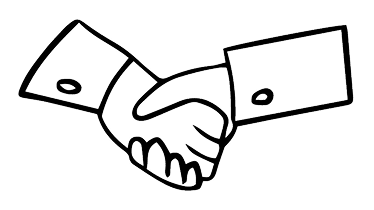 Handshake doodle
